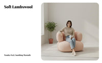 Curved rose-colored Settee French aesthetic Curved Couch Minimalist Design Loveseat for Interior Designers, Business Owners, Reception Area, Bdirectlyique, Living Room
