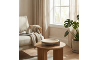 Tabletop Tray with Stand Wabi-Fruit Bowl with Stand Speckled Decorative Organizer for Living Room