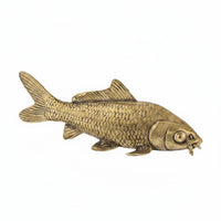 Collectible Antique Brass Aquatic Creature Figurine Metal Craft Desk Ornament Fine Intricate Home Decor Long-Lasting for Display Cabinet