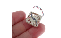 Four Mounting Holes Miniature Square Fan Beige Square Cooling Fan Compact Electronics Part Two-Wire