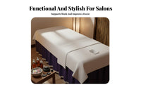 Oilproof Waterproof Beauty Bed Sheet Soft and Comfortable Massage Sheet with Face Hole Machine Washable for Masseuses, Estheticians, Spas