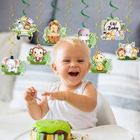 Hanging Spiral Decorations with Single Swirls DIY for Nursery, Baby