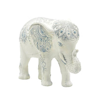 Decorative Elephant Figurine Resin Elephant Figurine Light-Toned Ornamental Item for Tabletop, Entryway