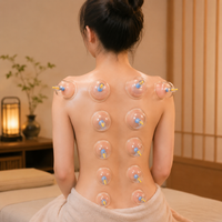 Vacuum Cupping Set Reusable Myofascial Cupping for Muscle Relief & Recovery