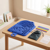 Sensory Board with Silicone Strips Portable Silicone Sensory Board Calming Compact for Children, Travel, Car Ride
