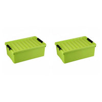With casters Wheeled Underbed Container low-height Design Wheeled Latching Box Space-Saving Household Storage Easy reach Lid for Students, homeowners, Apartment Dwellers, Under Bed, Bedroom, Dorm Room, Closet