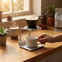 Adjustable Coffee Dripper Stand Pour-over Coffee Stand Resistant Freestanding Driping Cone Brewer for Baristas