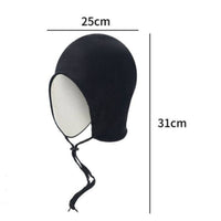 Winter Helmet Liner Hood Double-Layer Fleece Helmet Liner Windproof Headwear for Bicycling