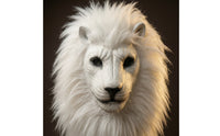 Lion Headpiece with Mane Realistic Lion Head Headpiece Latex for Theater Performances