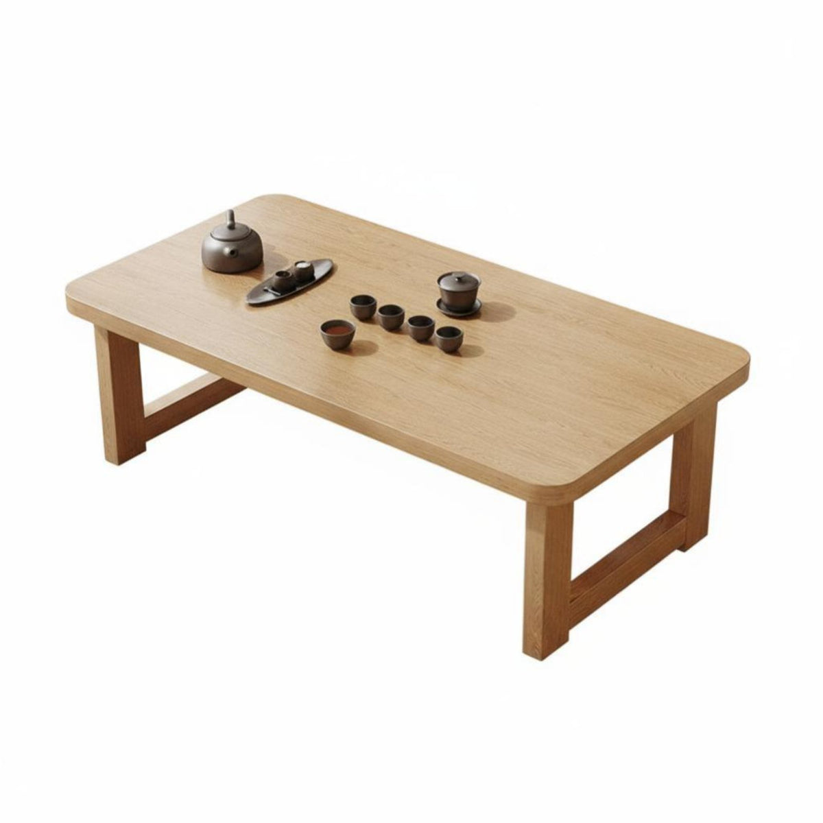 Foldable Design Collapsible Oval Table Space-Saving Oval Coffee Table Minimalist Design Household Furniture Portable for Small Apartment Residents, Families, Students, Living Room, Bedroom, Home Office, Playroom