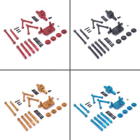 RC Car Parts Kit Anodized Steering Link Rods High Strength Hardware for Hobbyists