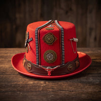 Steampunk Top Hat Cosplay Steampunk Hat with Gears Easy to Wear Costume Headwear for Cosplayers, Actors, Halloween
