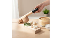 Wooden Dumpling Pastry Time-Saving Wooden Dumpling Press Handheld Pastry Press for Home Cooks
