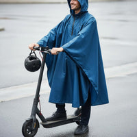 Zipper Rain Poncho Lightweight Zipper-Front Rain Poncho Compact Portable Hooded Raincoat for Cyclists, Hikers, Biking, Outdoor, Hiking