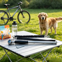 Dog Bike Leash Cycling Dog Leash with Stainless Steel Rod for Cyclists