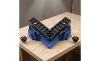 Removable Blocks Right-Angle Woodworking Clamp Screw-Tightened 90-Degree Corner Clamp Metal Threaded Screws Woodworking Corner Square Rigid Plastic for Cabinet Making, Framing, Doweling, Metal Joining