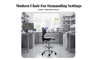 Anti-Static Laboratoryoratory Chair Cleanroom Compatible Wheeled High-Stool With