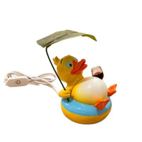 Duck Night Light Warm Glow Duck Lamp with Leaf Canopy Cute for Desk, Kids, Teens