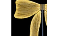 Photo Prop LED Bow Decor Mall Decoration Lighted Ornament for Stage