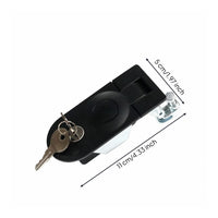 Push-Action Latch Keyed Panel Mount Lock Round Face Flush Mount Latch