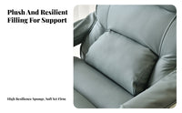 Upholstered Armchair Feline-Resistant Resistant Ergonomic Enveloping Chair Lumbar Support Modern Design for Pet Owners, Balcony