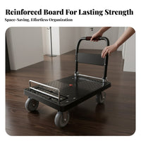 Cart with Rail Portable for Storage Room