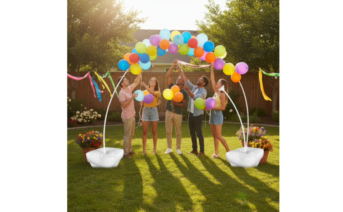 Curved Balloon Frame Easy Assembly Curved Top Arch Stand Portable