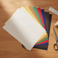 Glitter Shimmer Frosted Art Paper for DIY Crafts and Kindergarten Projects