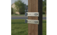 2 Pieces Aluminum Mailbox Mounting Bracket Metal Mailbox Bracket with Screws Long-Lasting Hardware Sturdy for Homeowners, DIYers, Post, Outdoor