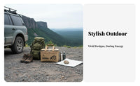 Large Capacity Collapsible Camp Box Multi-Functional Collapsible Box Portable Design Camping Organizer Long-Lasting for Picnickers, Car Owners, Picnics, Picnic, Hiking, Road Trips