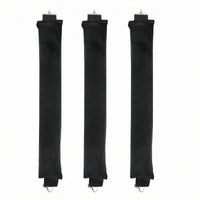 3 Pieces Fastening Hooks Heatless Curling Rod Soft Textile-wrappedCovered Curling Rod No Heat Damage Flexible Hair Curler Wave Maker