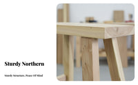 Long-Lasting Solid Wood Stool Mortise and Tenon Joinery Elm Wood Stool Stable Design Multi-Purpose for Homeowners, Business Owners, Restaurant, Dining Room, Kitchen, Entryway