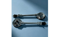 2 Pieces Drum Leg with Caster Adjustable Bass Drum Leg Non-Slip Hardware for Rehearsal Studio