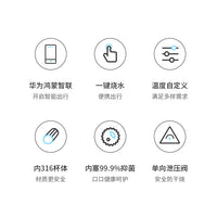 鸿蒙智联智能车载烧水壶汽车12V24V通用烧开水电加热水杯保温神器