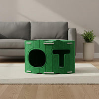 Scratch Resistant Felt Cat Cave Claw-Friendly Felt Cat Condo Space-Saving Pet Furniture For Multiple Cats