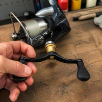Carbon Fiber Spinning Reel Handle with Balance Bar for 1000-5000 Series Fishing Reels