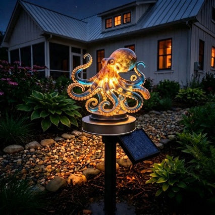 跨境Enchanting Oceanic Octopus Solar Path Light章鱼太阳能灯