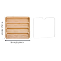 Wooden Strap Display Box Acrylic Lid Watch Strap Display Case Bamboo Wood Bamboo Wristband Organizer for Desk