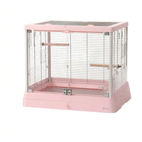 Glass Bird Cage Modern Bird Cage with Pull-out Tray Rectangular for Home Display, Indoor