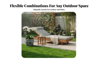 Chinese design 4-Piece Conversation Set Weather-Resistant Outdoor Furniture sturdy Wood Frame Patio Seating Thick seat pads for Villa Owners, Garden Lovers, Courtyard, Backyard, waterfront, Porch