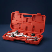 5 Pieces Well-Organized Bearing Puller Kit with Storage Box Portable Inner Outer Bearing Puller Manual Tool Set Internal for Mechanics, DIYers, Workshops, Garages