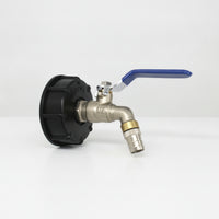 Tote Adapter with Brass Faucet 2-Inch Outlet Threaded Connector for Garden