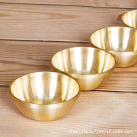 Copper Water Offering Bowl for Buddhist Altar, Multiple Sizes