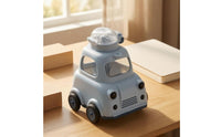 BPA-Free Plastic Plastic Cartoon Car Cup Clear Lid Children's Straw Cup Rounded Details Kids Tableware