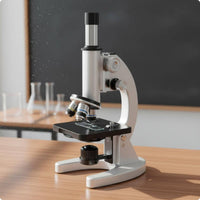 Experimental Microscope Set Learning Use Science Tool Crisp Lens for Classroom