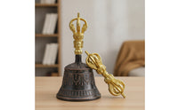Tibetan Buddhist Meditation bell Dorje Traditional Tibetan Buddhist Bell Decorative for Ceremony, Meditation