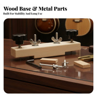 Long-Lasting Construction Guitar Bridge Clamp Wear-Resistant Acoustic Guitar Bridge Repair Jig Easy To Use for Guitarists, Workshop