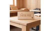 Sauna Door Handle Engraved Wooden Sauna Handle Rectangular Smooth for DIYers, Steam Room