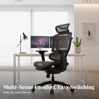 Lumbar Support Ergonomic Chair with Headrest Reclining Function Adjustable Highspine support Mesh Chair Breathable spinerest Computer Seating sturdy Duty for video game enthusiasts, Remote Workers, Students, Gaming Setup, Workstation, Study Room