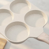 Egg Frying Pan with Four Cavities Nonstick Egg Frying Pan Multi-Cavity Breakfast Skillet for Meal Prep